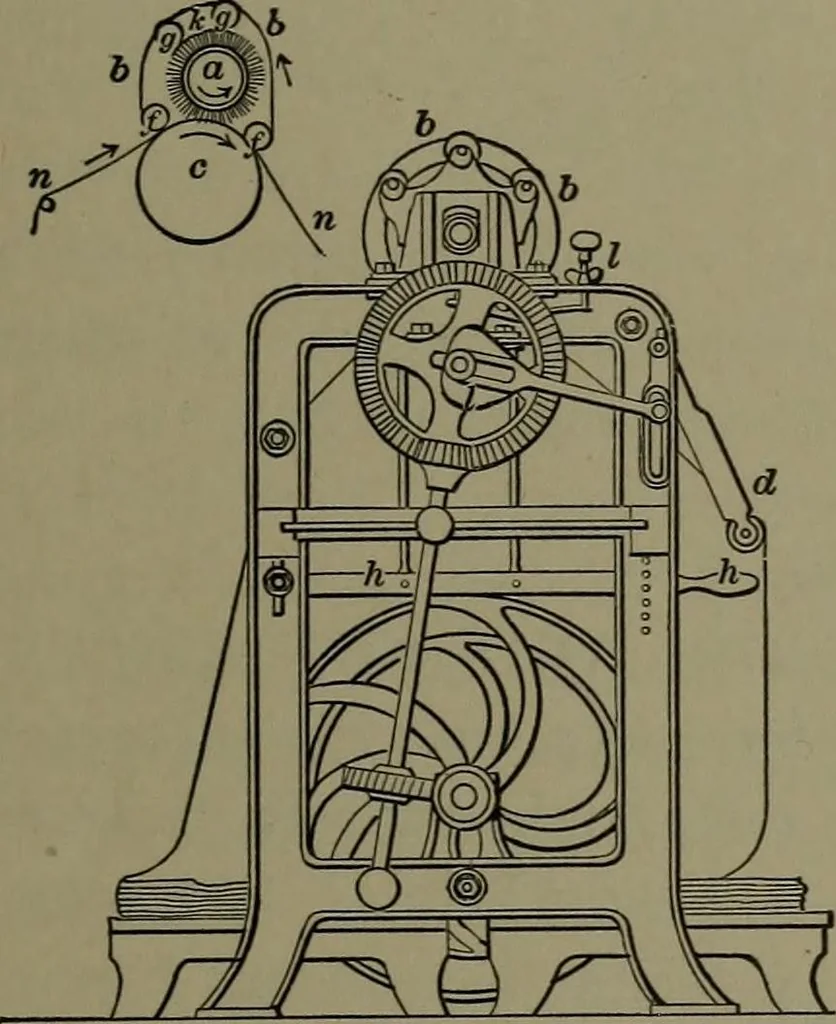 An illustration from Mechanical appliances, mechanical movements and novelties of construction; a complete work and a continuation, as a second volume, of the author's book entitled "Mechanical movements, powers and devices" ... including an explanatory chapter on the leading conceptions of perpetual motion existing during the past three centuries, 1914, leaf 314