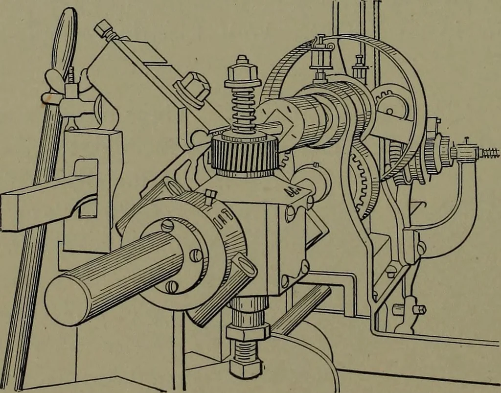 An illustration from Mechanical appliances, mechanical movements and novelties of construction; a complete work and a continuation, as a second volume, of the author's book entitled "Mechanical movements, powers and devices" ... including an explanatory chapter on the leading conceptions of perpetual motion existing during the past three centuries, 1914, leaf 321