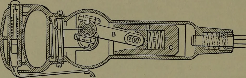 An illustration from Mechanical appliances, mechanical movements and novelties of construction; a complete work and a continuation, as a second volume, of the author's book entitled "Mechanical movements, powers and devices" ... including an explanatory chapter on the leading conceptions of perpetual motion existing during the past three centuries, 1914, leaf 333