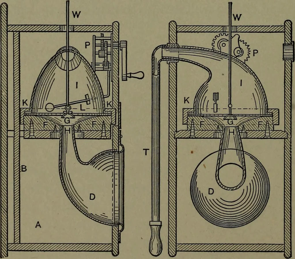 An illustration from Mechanical appliances, mechanical movements and novelties of construction; a complete work and a continuation, as a second volume, of the author's book entitled "Mechanical movements, powers and devices" ... including an explanatory chapter on the leading conceptions of perpetual motion existing during the past three centuries, 1914, leaf 35