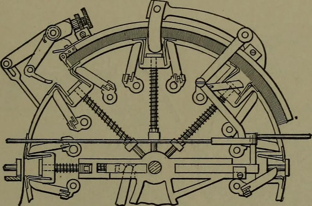 An illustration from Mechanical appliances, mechanical movements and novelties of construction; a complete work and a continuation, as a second volume, of the author's book entitled "Mechanical movements, powers and devices" ... including an explanatory chapter on the leading conceptions of perpetual motion existing during the past three centuries, 1914, leaf 358
