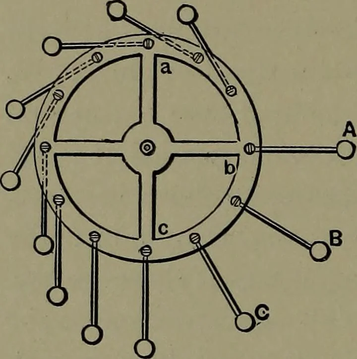 An illustration from Mechanical appliances, mechanical movements and novelties of construction; a complete work and a continuation, as a second volume, of the author's book entitled "Mechanical movements, powers and devices" ... including an explanatory chapter on the leading conceptions of perpetual motion existing during the past three centuries, 1914, leaf 371