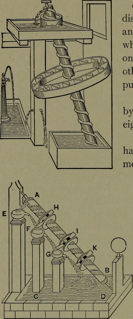 An illustration from Mechanical appliances, mechanical movements and novelties of construction; a complete work and a continuation, as a second volume, of the author's book entitled "Mechanical movements, powers and devices" ... including an explanatory chapter on the leading conceptions of perpetual motion existing during the past three centuries, 1914, leaf 385