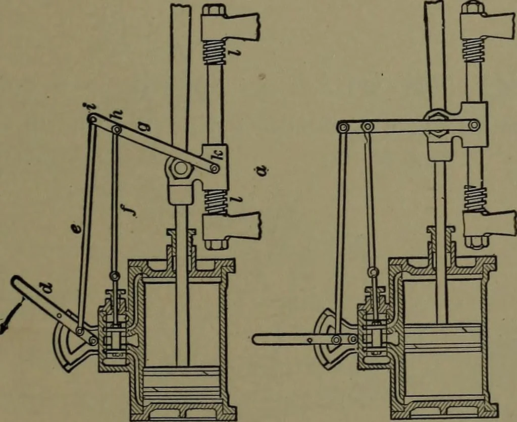 An illustration from Mechanical appliances, mechanical movements and novelties of construction; a complete work and a continuation, as a second volume, of the author's book entitled "Mechanical movements, powers and devices" ... including an explanatory chapter on the leading conceptions of perpetual motion existing during the past three centuries, 1914, leaf 96