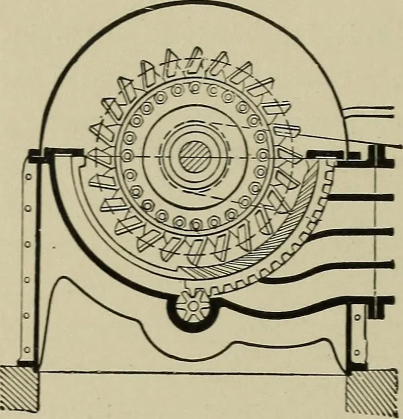 An illustration from Mechanical applicances, mechanical movements and novelties of construction; a complete work and a continuation, as a second volume, of the author's book entitled "Mechanical mvements, powers and devices";, 1917, leaf 133