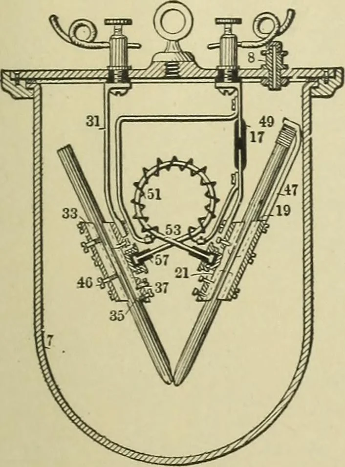 An illustration from Mechanical applicances, mechanical movements and novelties of construction; a complete work and a continuation, as a second volume, of the author's book entitled "Mechanical mvements, powers and devices";, 1917, leaf 176