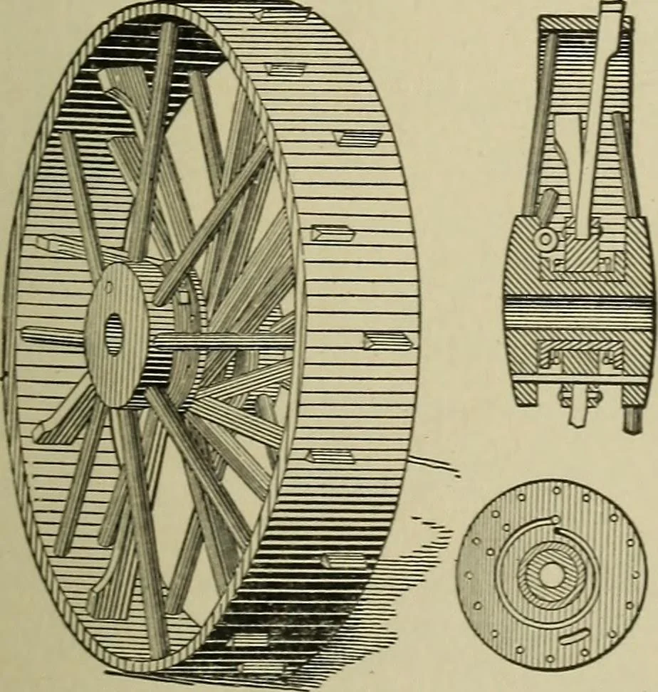 An illustration from Mechanical applicances, mechanical movements and novelties of construction; a complete work and a continuation, as a second volume, of the author's book entitled "Mechanical mvements, powers and devices";, 1917, leaf 216