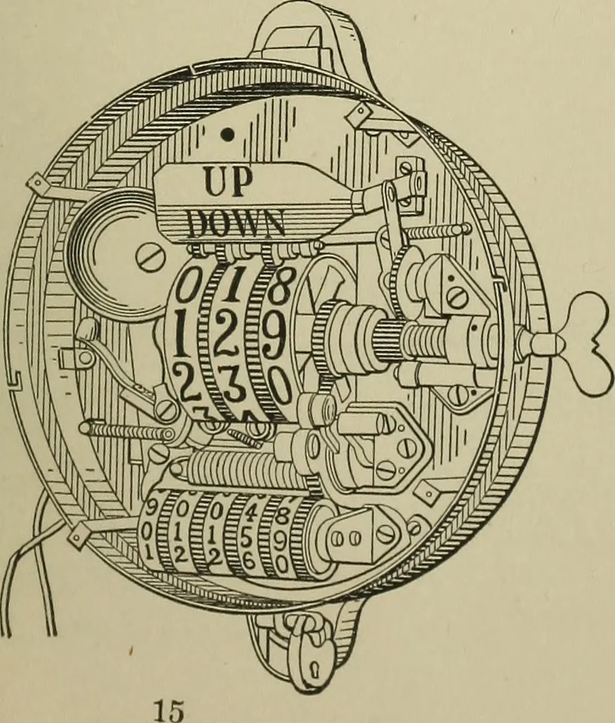 An illustration from Mechanical applicances, mechanical movements and novelties of construction; a complete work and a continuation, as a second volume, of the author's book entitled "Mechanical mvements, powers and devices";, 1917, leaf 230