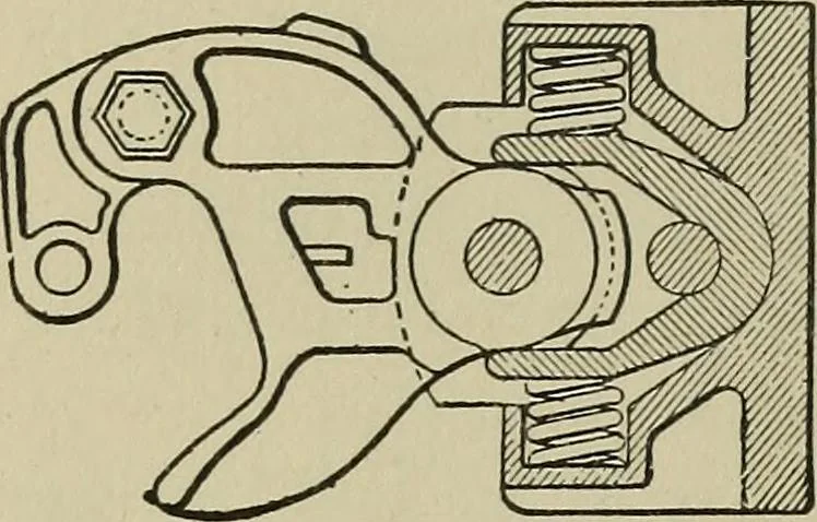 An illustration from Mechanical applicances, mechanical movements and novelties of construction; a complete work and a continuation, as a second volume, of the author's book entitled "Mechanical mvements, powers and devices";, 1917, leaf 235