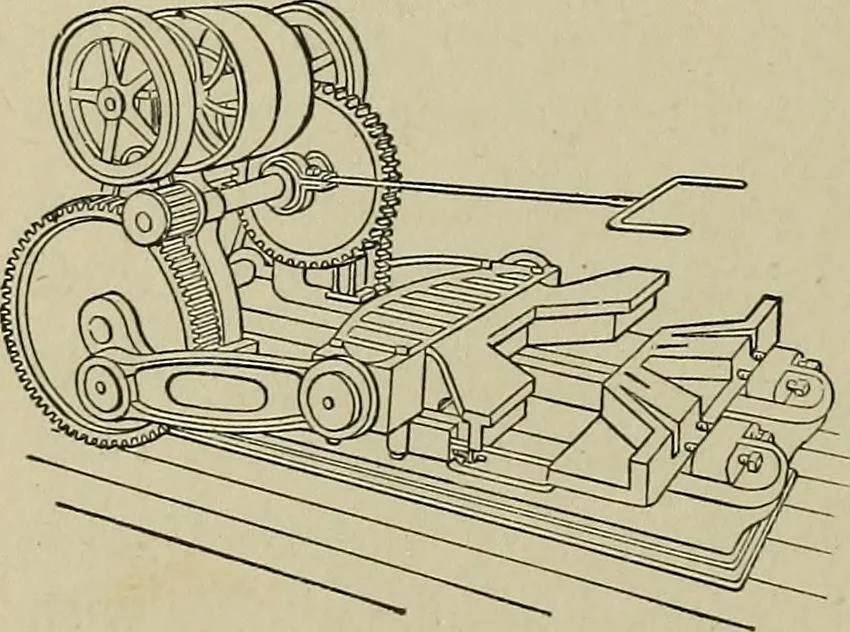 An illustration from Mechanical applicances, mechanical movements and novelties of construction; a complete work and a continuation, as a second volume, of the author's book entitled "Mechanical mvements, powers and devices";, 1917, leaf 235