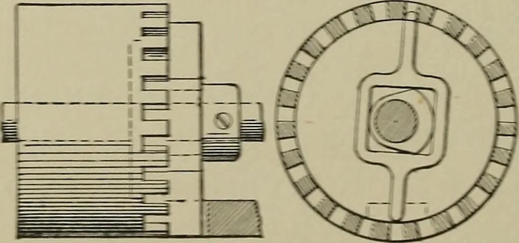 An illustration from Mechanical applicances, mechanical movements and novelties of construction; a complete work and a continuation, as a second volume, of the author's book entitled "Mechanical mvements, powers and devices";, 1917, leaf 241