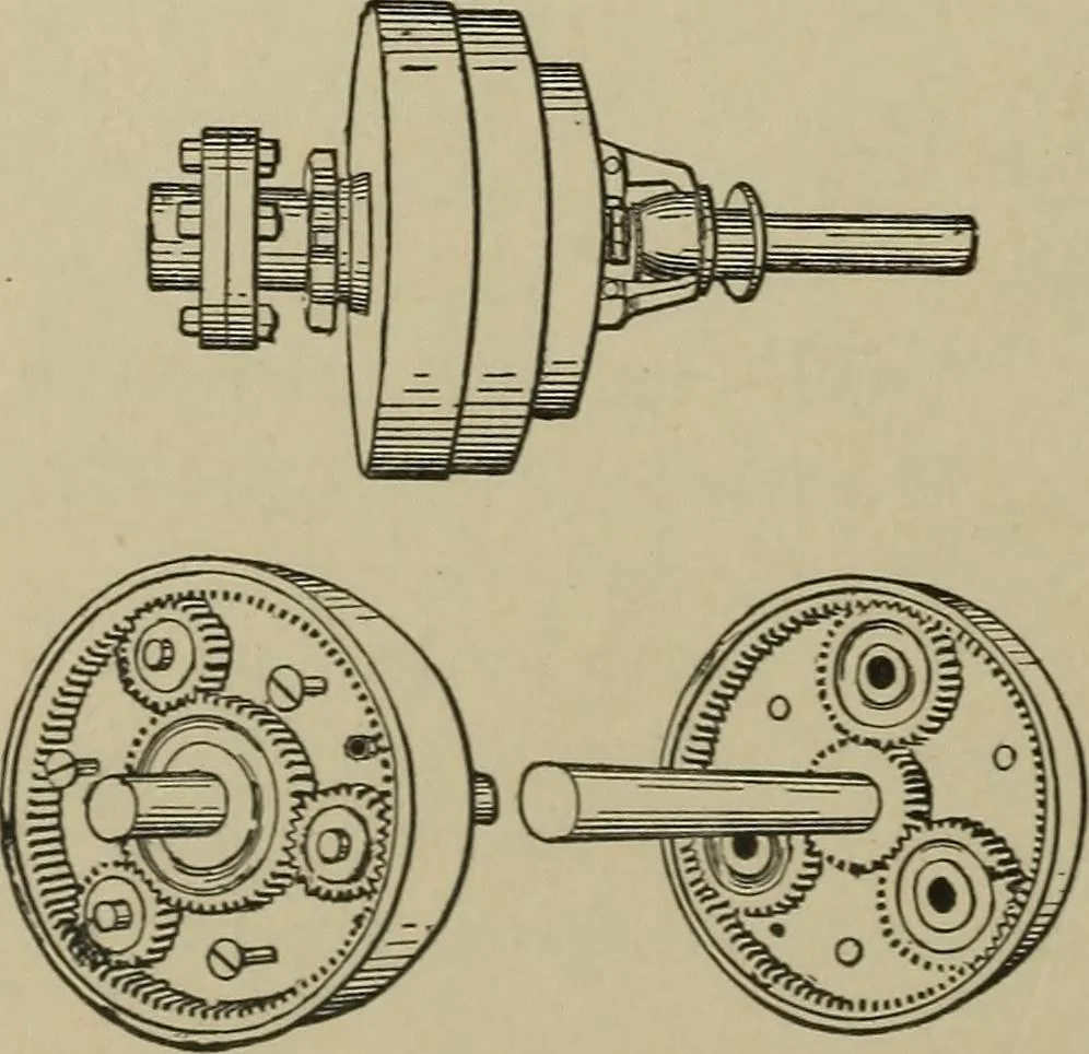 An illustration from Mechanical applicances, mechanical movements and novelties of construction; a complete work and a continuation, as a second volume, of the author's book entitled "Mechanical mvements, powers and devices";, 1917, leaf 243