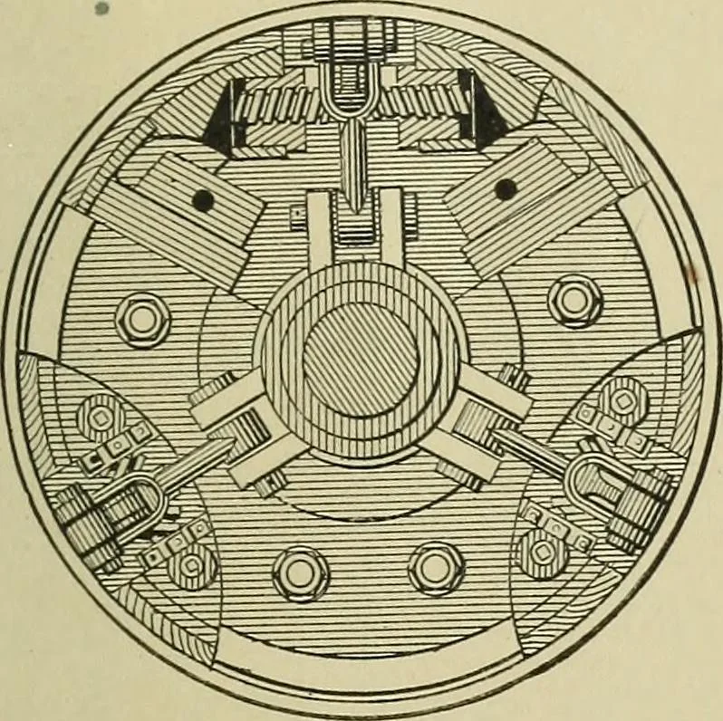 An illustration from Mechanical applicances, mechanical movements and novelties of construction; a complete work and a continuation, as a second volume, of the author's book entitled "Mechanical mvements, powers and devices";, 1917, leaf 256