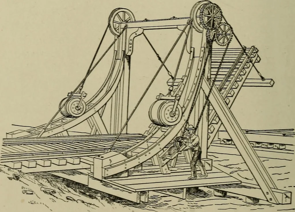 An illustration from Mechanical applicances, mechanical movements and novelties of construction; a complete work and a continuation, as a second volume, of the author's book entitled "Mechanical mvements, powers and devices";, 1917, leaf 337