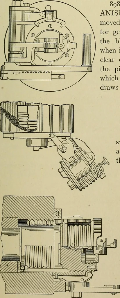 An illustration from Mechanical applicances, mechanical movements and novelties of construction; a complete work and a continuation, as a second volume, of the author's book entitled "Mechanical mvements, powers and devices";, 1917, leaf 356