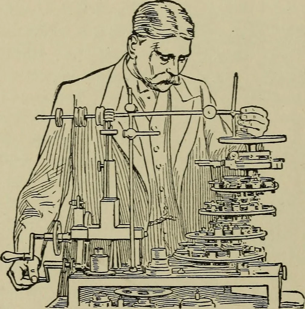 An illustration from Mechanical applicances, mechanical movements and novelties of construction; a complete work and a continuation, as a second volume, of the author's book entitled "Mechanical mvements, powers and devices";, 1917, leaf 365
