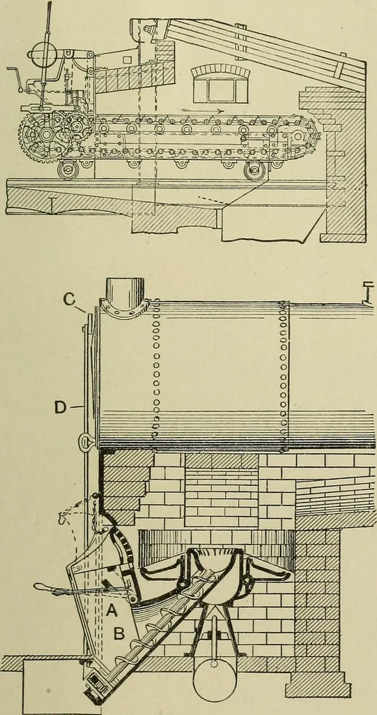 An illustration from Mechanical applicances, mechanical movements and novelties of construction; a complete work and a continuation, as a second volume, of the author's book entitled "Mechanical mvements, powers and devices";, 1917, leaf 64