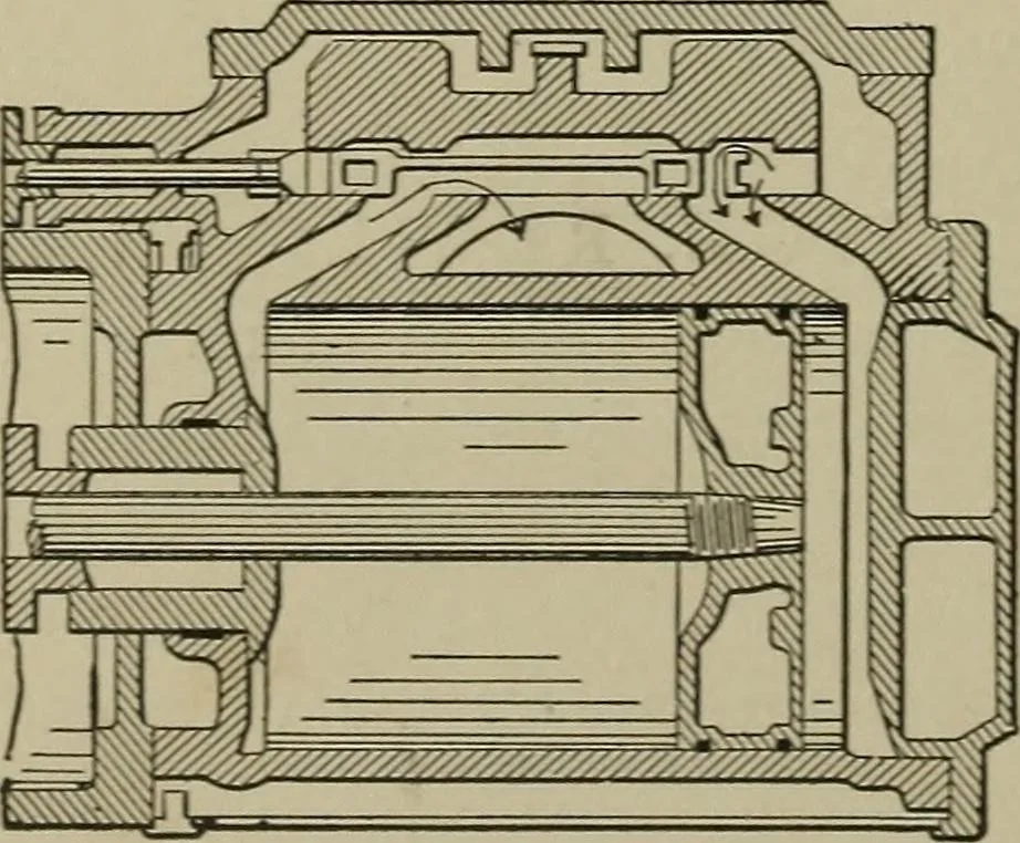 An illustration from Mechanical applicances, mechanical movements and novelties of construction; a complete work and a continuation, as a second volume, of the author's book entitled "Mechanical mvements, powers and devices";, 1917, leaf 85