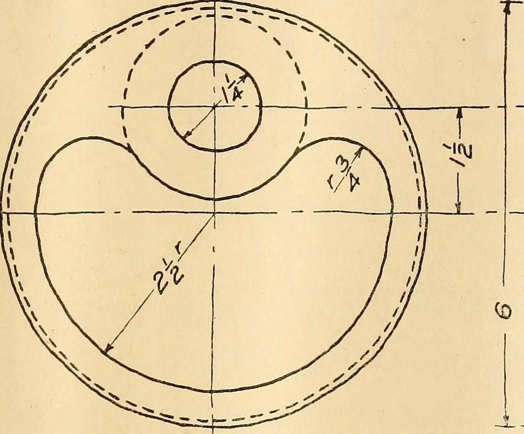 An illustration from Mechanical drawing; working drawings, 1911, leaf 116