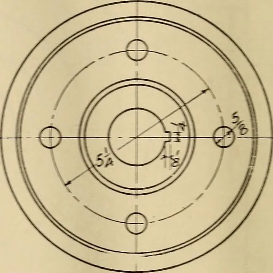 An illustration from Mechanical drawing; working drawings, 1911, leaf 139