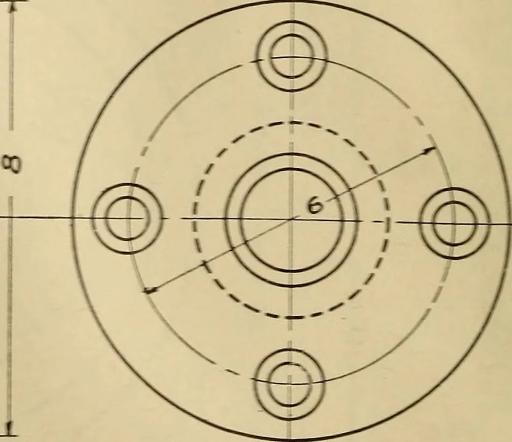 An illustration from Mechanical drawing; working drawings, 1911, leaf 139