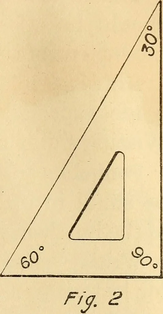 An illustration from Mechanical drawing; working drawings, 1911, leaf 14