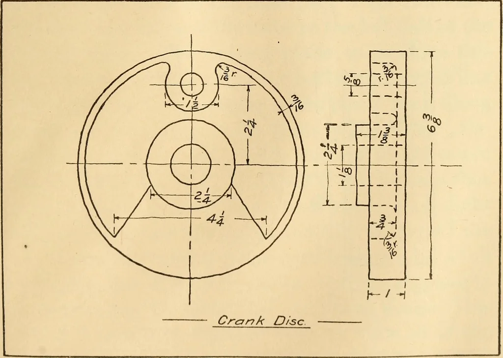 An illustration from Mechanical drawing; working drawings, 1911, leaf 144