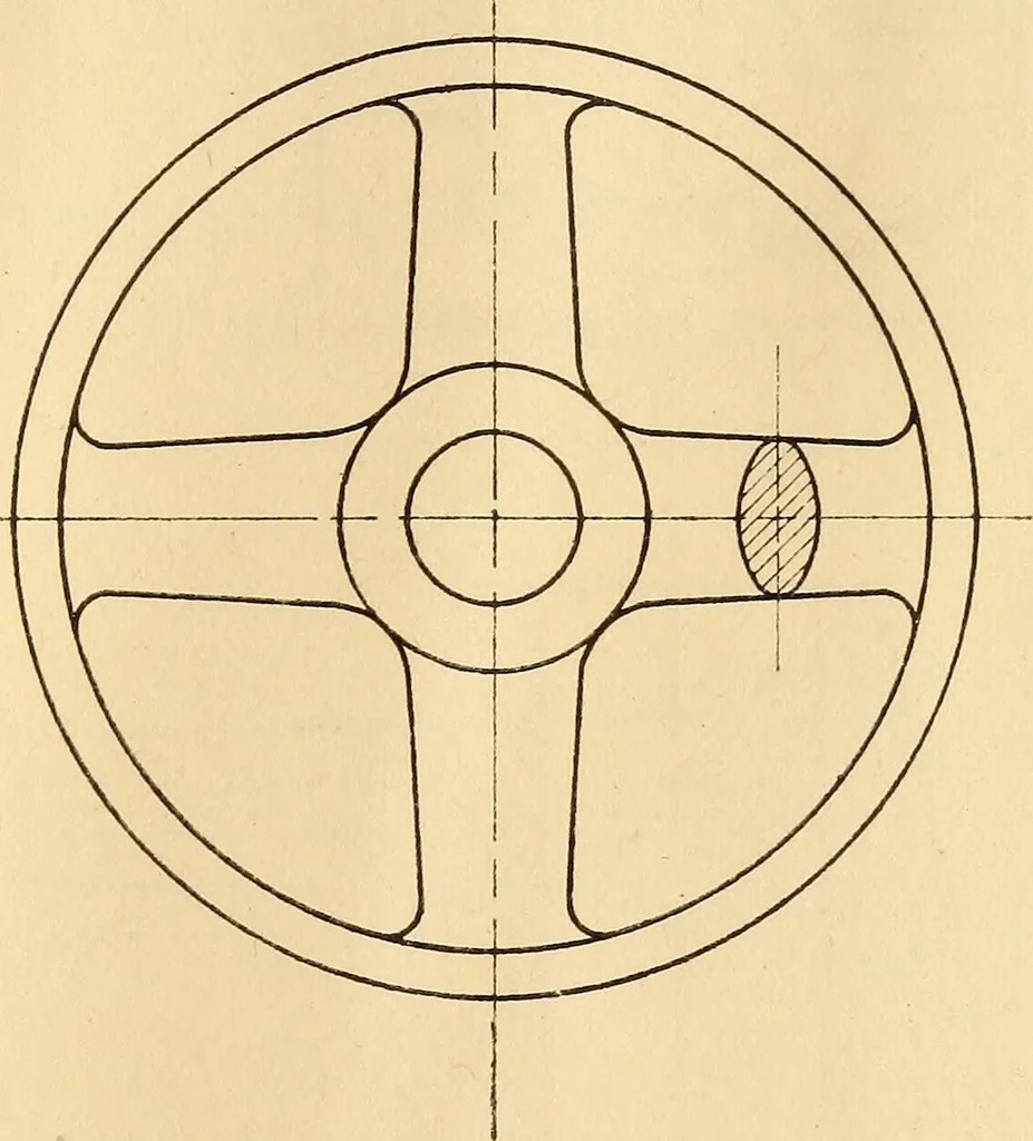 An illustration from Mechanical drawing; working drawings, 1911, leaf 150