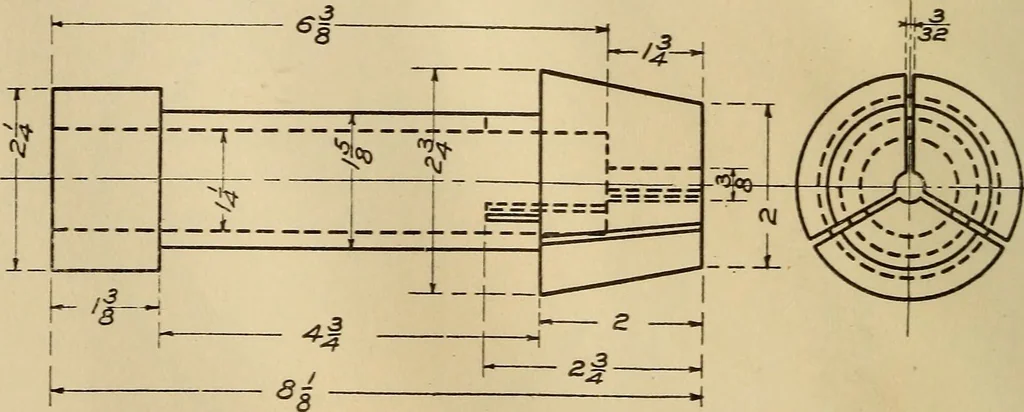 An illustration from Mechanical drawing; working drawings, 1911, leaf 159