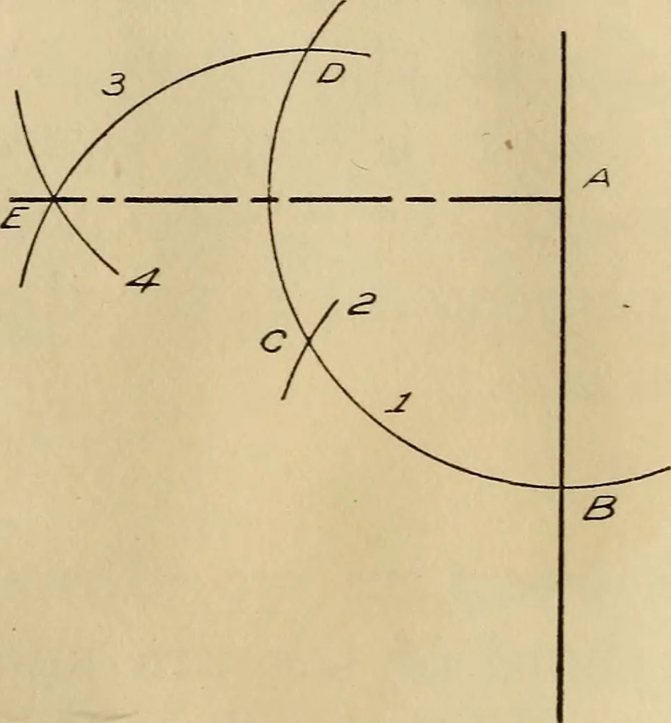 An illustration from Mechanical drawing; working drawings, 1911, leaf 193