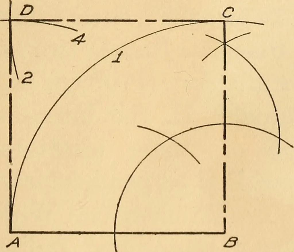 An illustration from Mechanical drawing; working drawings, 1911, leaf 198