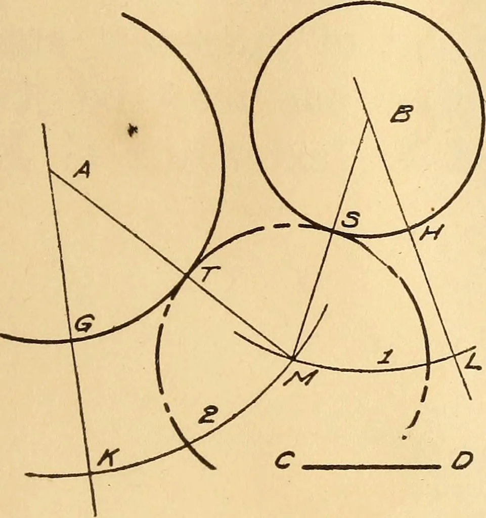 An illustration from Mechanical drawing; working drawings, 1911, leaf 202