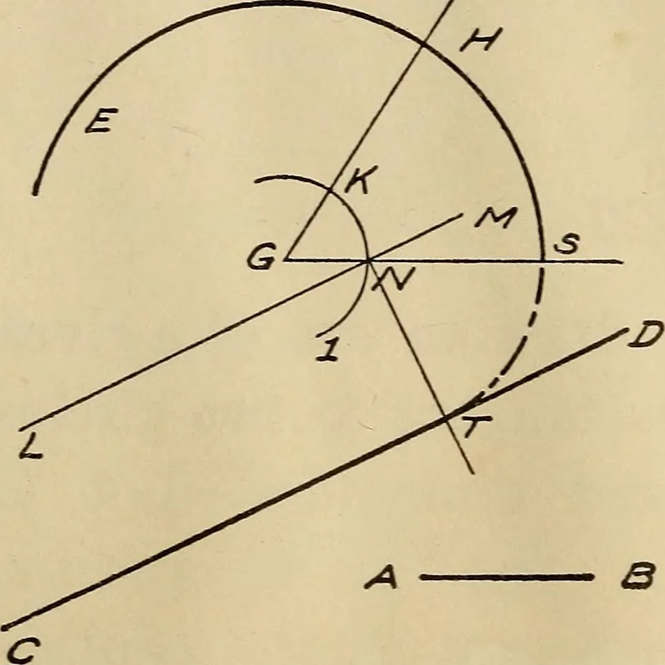 An illustration from Mechanical drawing; working drawings, 1911, leaf 203