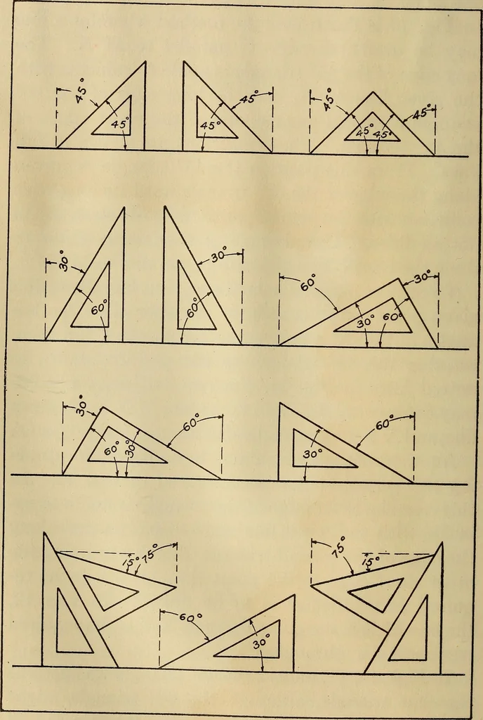 An illustration from Mechanical drawing; working drawings, 1911, leaf 37