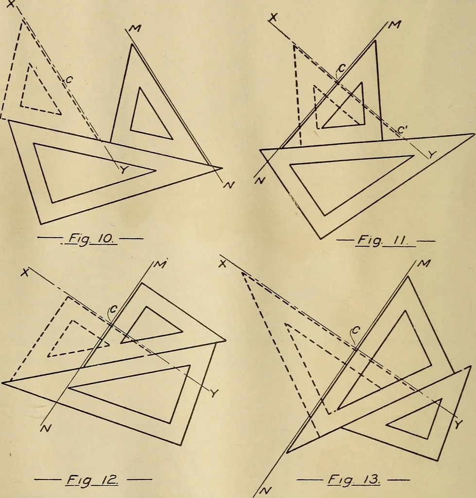 An illustration from Mechanical drawing; working drawings, 1911, leaf 39