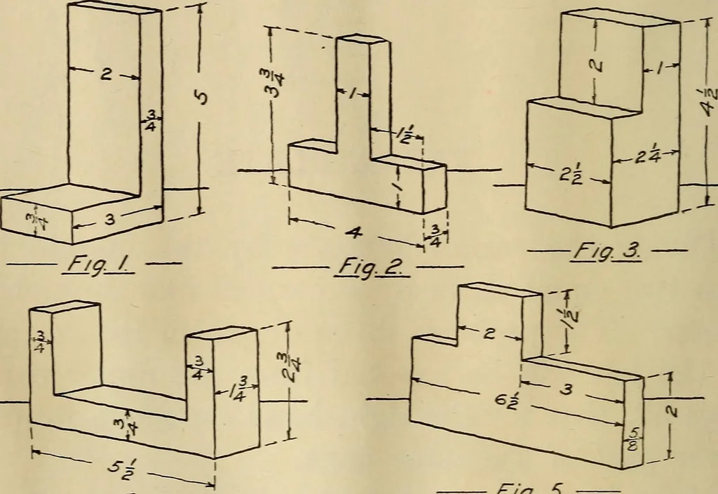 An illustration from Mechanical drawing; working drawings, 1911, leaf 63