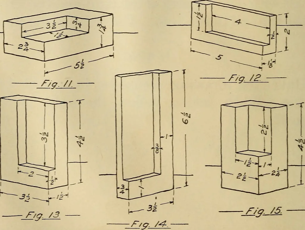 An illustration from Mechanical drawing; working drawings, 1911, leaf 63