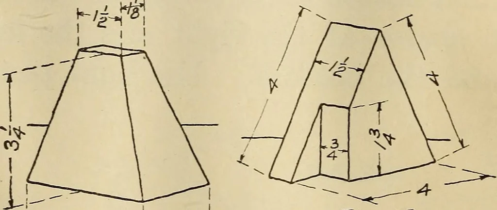 An illustration from Mechanical drawing; working drawings, 1911, leaf 71