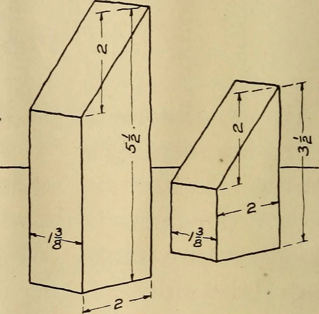 An illustration from Mechanical drawing; working drawings, 1911, leaf 81