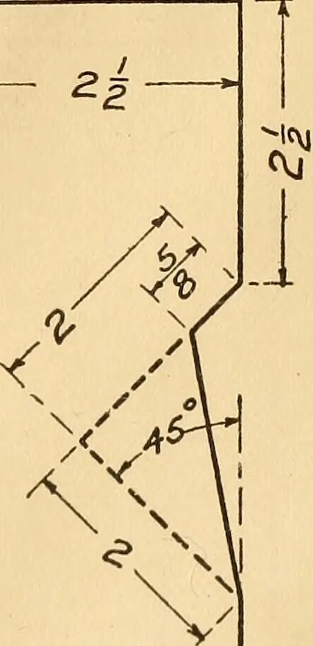 An illustration from Mechanical drawing; working drawings, 1911, leaf 86