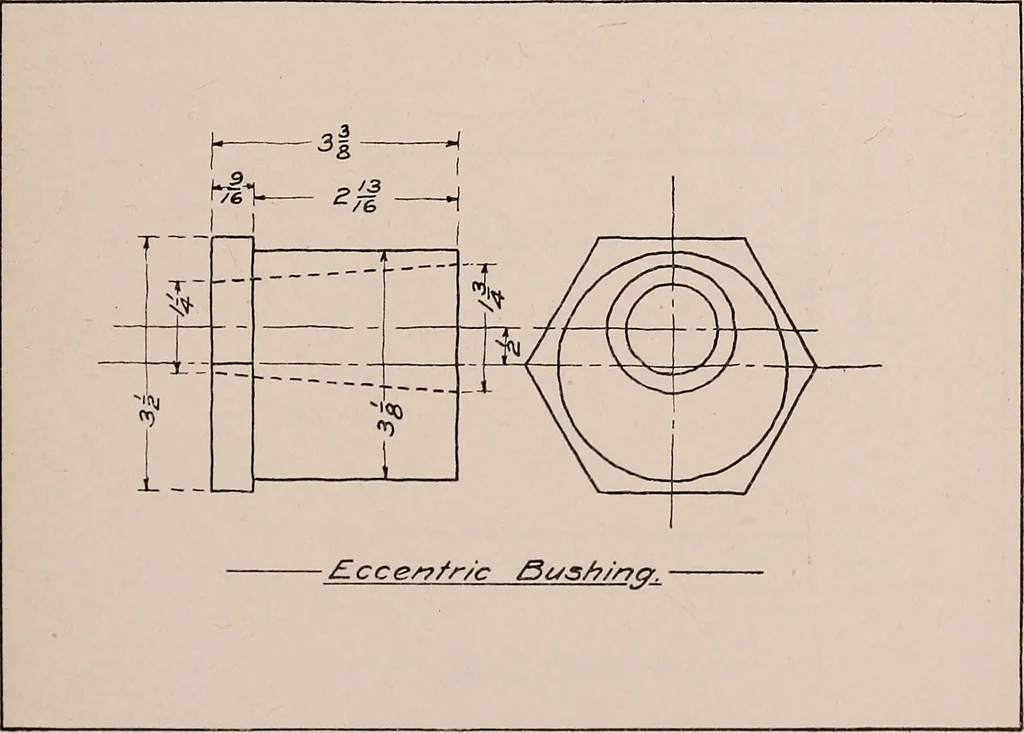 An illustration from Mechanical drawing; working drawings, 1911, leaf 112