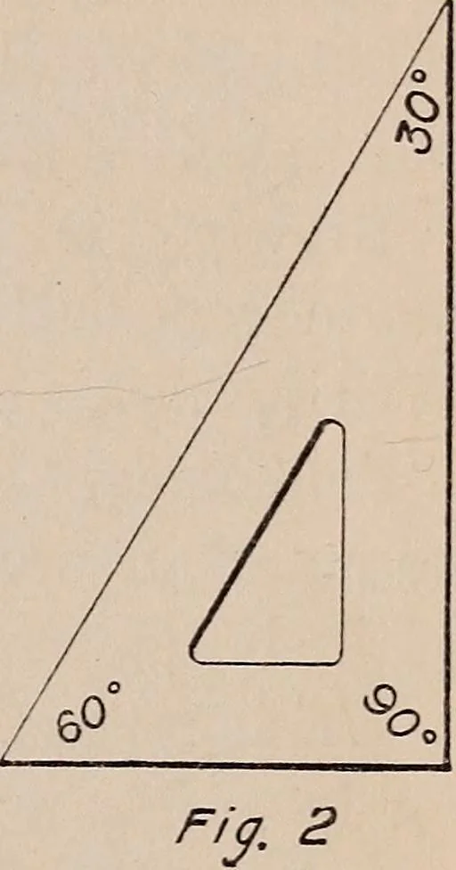 An illustration from Mechanical drawing; working drawings, 1911, leaf 14