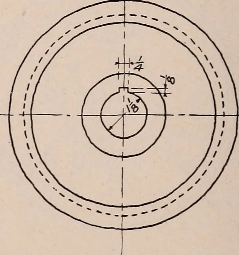 An illustration from Mechanical drawing; working drawings, 1911, leaf 145