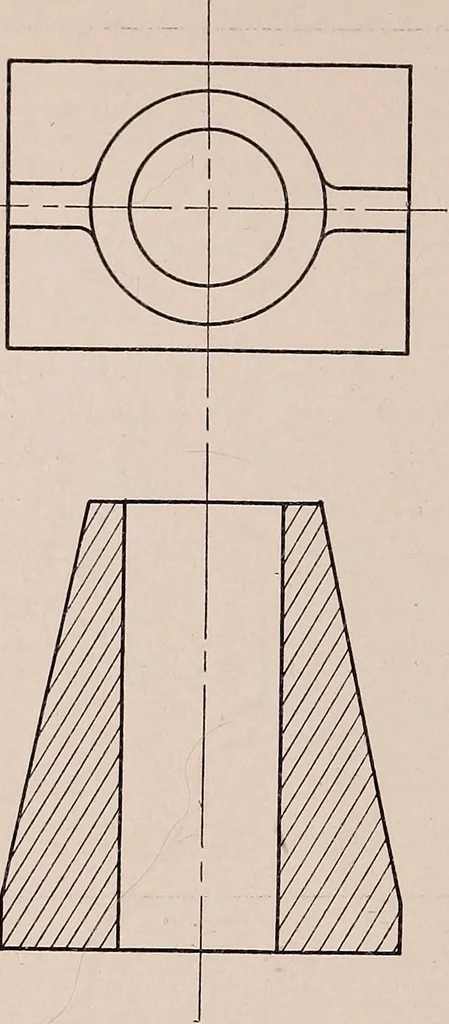 An illustration from Mechanical drawing; working drawings, 1911, leaf 151
