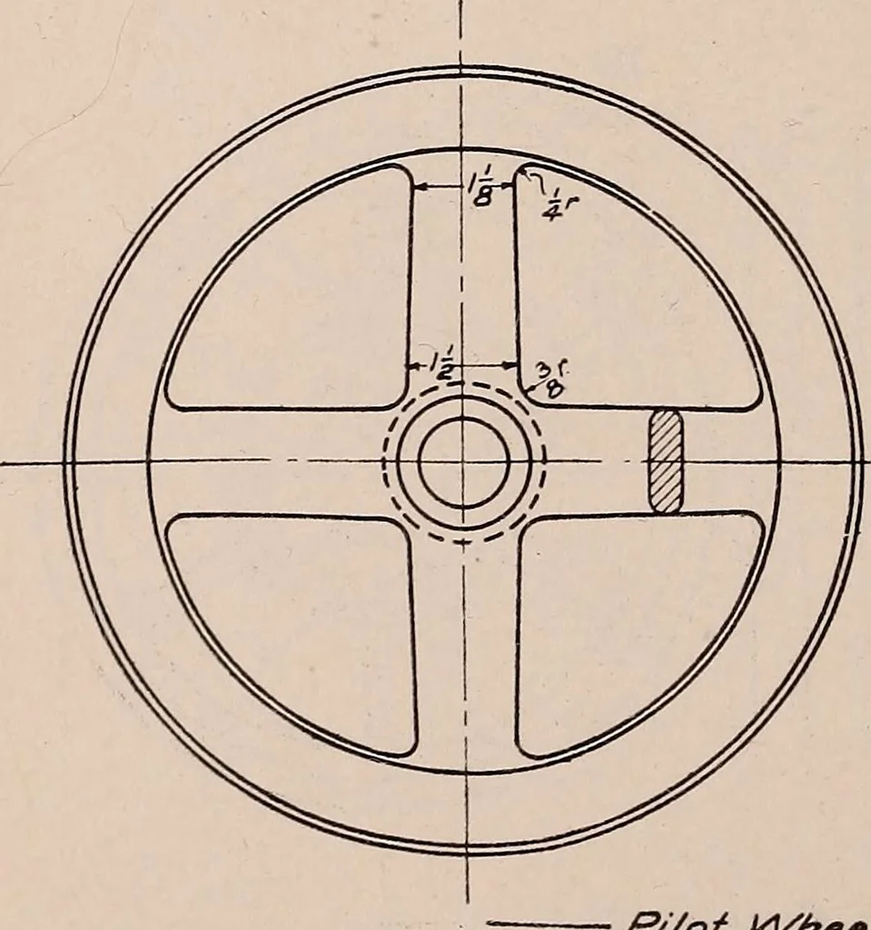 An illustration from Mechanical drawing; working drawings, 1911, leaf 157