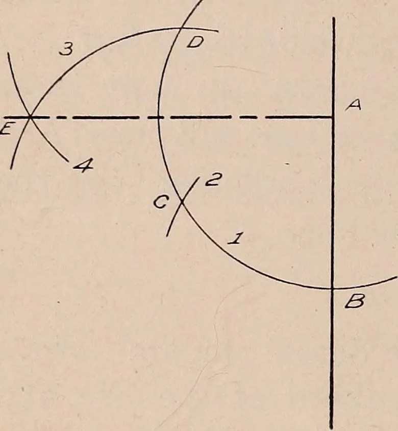 An illustration from Mechanical drawing; working drawings, 1911, leaf 193