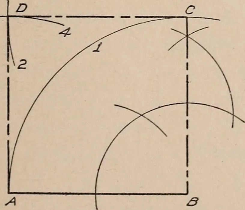 An illustration from Mechanical drawing; working drawings, 1911, leaf 198