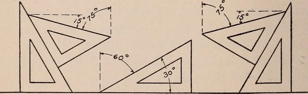 An illustration from Mechanical drawing; working drawings, 1911, leaf 37