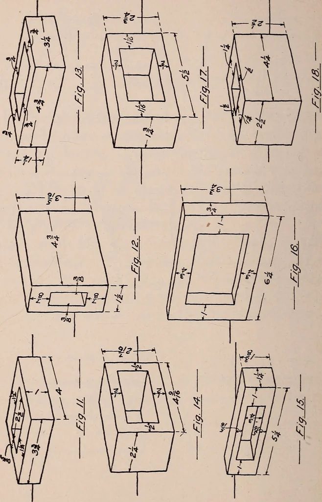 An illustration from Mechanical drawing; working drawings, 1911, leaf 61