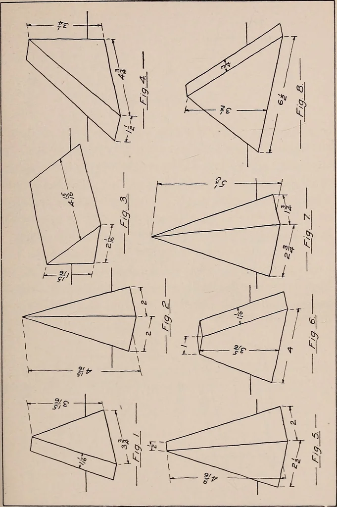An illustration from Mechanical drawing; working drawings, 1911, leaf 68